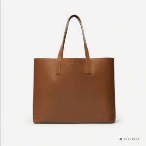 Everlane The Day Market tote in Cognac Leather